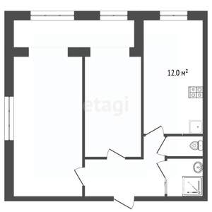 2-к квартира, вторичка, 55м2, 7/9 этаж