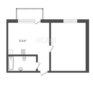 1-к квартира, вторичка, 35м2, 13/17 этаж