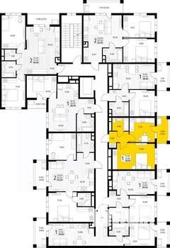 1-к квартира, вторичка, 36м2, 2/8 этаж
