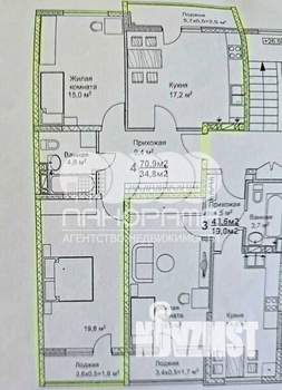 2-к квартира, вторичка, 75м2, 10/10 этаж