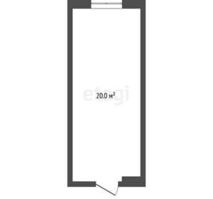 Студия квартира, вторичка, 20м2, 1/9 этаж