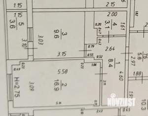 1-к квартира, вторичка, 38м2, 5/9 этаж