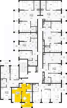 1-к квартира, вторичка, 35м2, 2/8 этаж