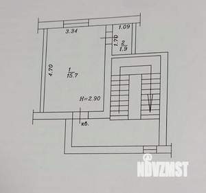 Студия квартира, вторичка, 18м2, 5/5 этаж