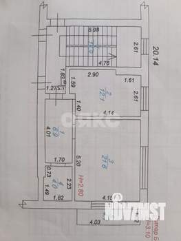 1-к квартира, вторичка, 50м2, 2/5 этаж
