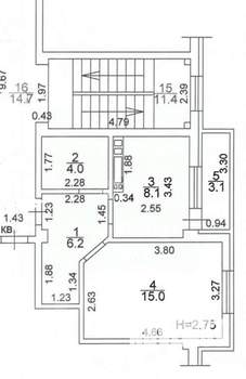 1-к квартира, вторичка, 36м2, 6/7 этаж