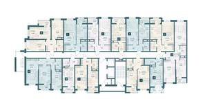 1-к квартира, строящийся дом, 41м2, 6/20 этаж