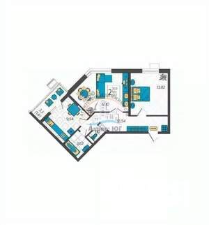 2-к квартира, вторичка, 60м2, 5/9 этаж