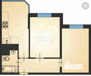 2-к квартира, вторичка, 53м2, 3/12 этаж