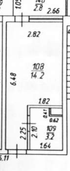 Студия квартира, вторичка, 20м2, 2/3 этаж
