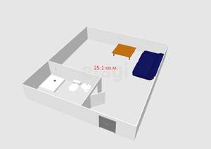 Студия квартира, вторичка, 25м2, 1/13 этаж