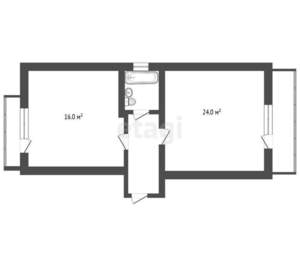 1-к квартира, вторичка, 48м2, 3/5 этаж