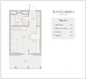 Студия квартира, вторичка, 40м2, 4/10 этаж