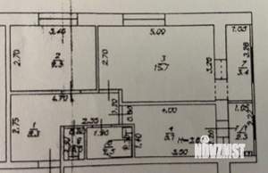 2-к квартира, вторичка, 51м2, 2/2 этаж