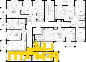 2-к квартира, вторичка, 55м2, 2/8 этаж