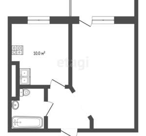 1-к квартира, вторичка, 33м2, 4/6 этаж