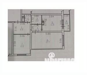 2-к квартира, вторичка, 58м2, 12/16 этаж