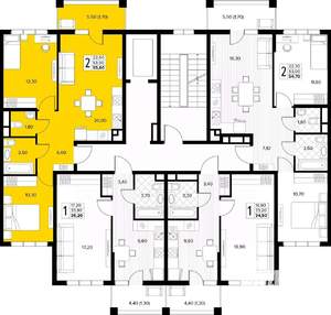 2-к квартира, вторичка, 56м2, 2/8 этаж