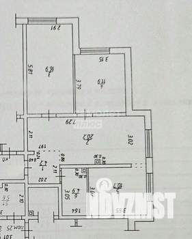 3-к квартира, вторичка, 69м2, 1/16 этаж