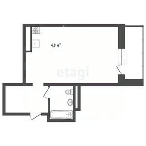 Студия квартира, вторичка, 26м2, 7/16 этаж