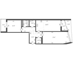 2-к квартира, вторичка, 80м2, 7/17 этаж