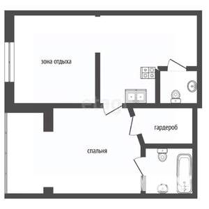 1-к квартира, вторичка, 59м2, 16/20 этаж
