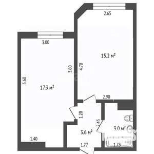 1-к квартира, вторичка, 39м2, 9/16 этаж