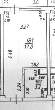 Студия квартира, вторичка, 35м2, 2/3 этаж