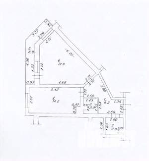 1-к квартира, вторичка, 56м2, 2/16 этаж