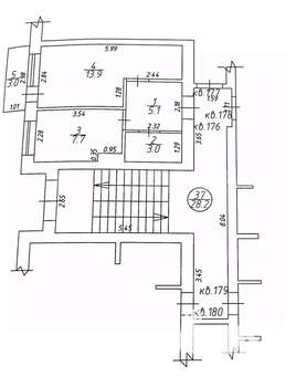 1-к квартира, вторичка, 33м2, 1/4 этаж