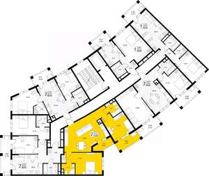 2-к квартира, вторичка, 73м2, 3/8 этаж