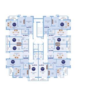 2-к квартира, вторичка, 56м2, 9/16 этаж