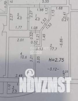 1-к квартира, вторичка, 39м2, 9/9 этаж