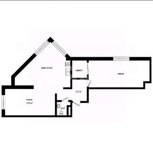 2-к квартира, вторичка, 74м2, 4/4 этаж
