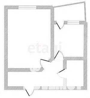 1-к квартира, вторичка, 38м2, 5/6 этаж