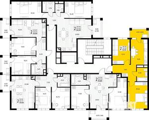 2-к квартира, вторичка, 52м2, 5/8 этаж