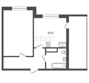 1-к квартира, вторичка, 32м2, 1/17 этаж