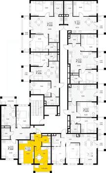 1-к квартира, вторичка, 35м2, 6/8 этаж