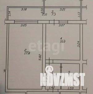 1-к квартира, вторичка, 35м2, 8/10 этаж