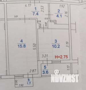 1-к квартира, вторичка, 43м2, 9/11 этаж