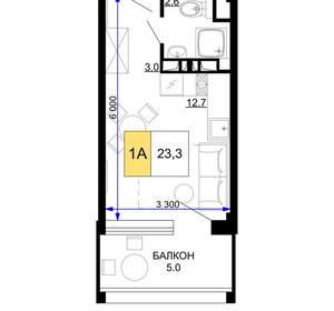 1-к квартира, вторичка, 23м2, 8/9 этаж