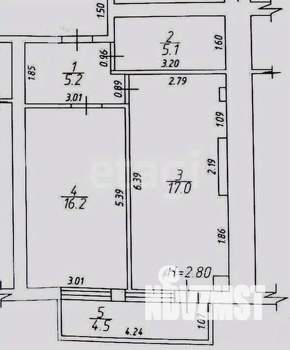 1-к квартира, вторичка, 48м2, 8/8 этаж