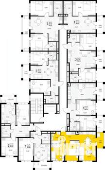 2-к квартира, вторичка, 53м2, 5/8 этаж