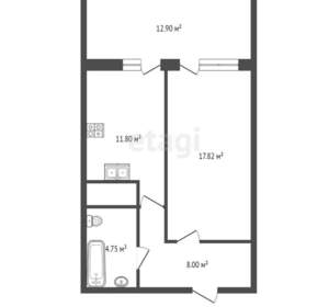 1-к квартира, вторичка, 55м2, 8/23 этаж