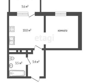 1-к квартира, вторичка, 31м2, 15/16 этаж