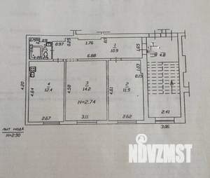 2-к квартира, вторичка, 52м2, 7/7 этаж