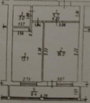 1-к квартира, вторичка, 44м2, 5/5 этаж