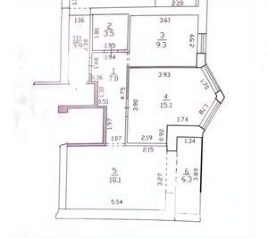 2-к квартира, вторичка, 59м2, 6/7 этаж