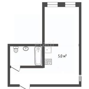 1-к квартира, вторичка, 41м2, 1/16 этаж