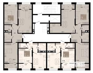 3-к квартира, вторичка, 60м2, 7/8 этаж
